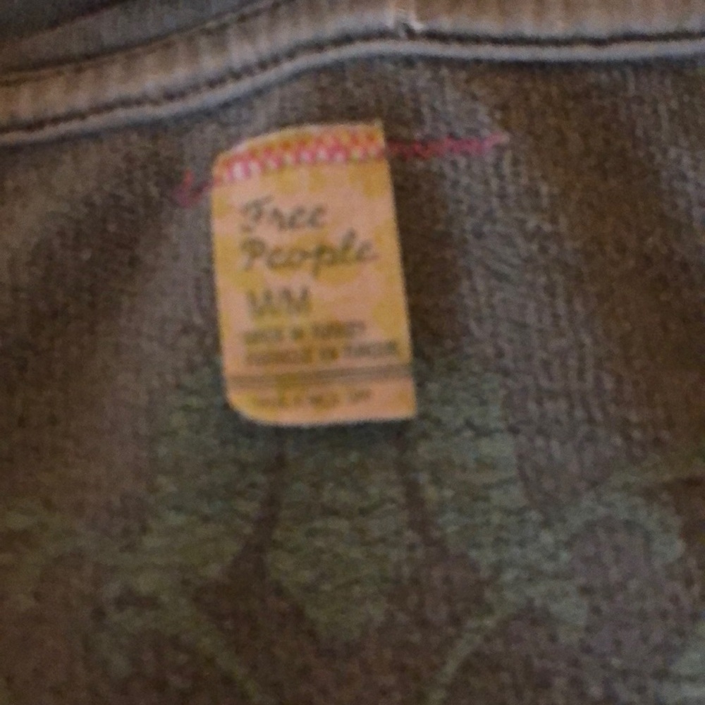 Free People hoodie sweater with 2 buttons
